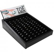 Stainless Steel Toe Ring Display-72 Pcs.